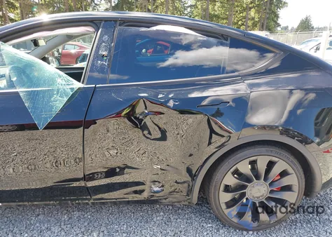 2023 Tesla Model Y Performance Dual Motor All-Wheel Drive из США, поврежденный, VIN 7SAYGDEF9PF905791